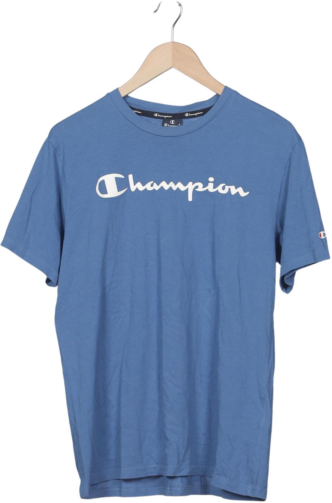 Champion Jungen T-Shirt, Blau, Gr. M, kein / Etikett - Second Hand
