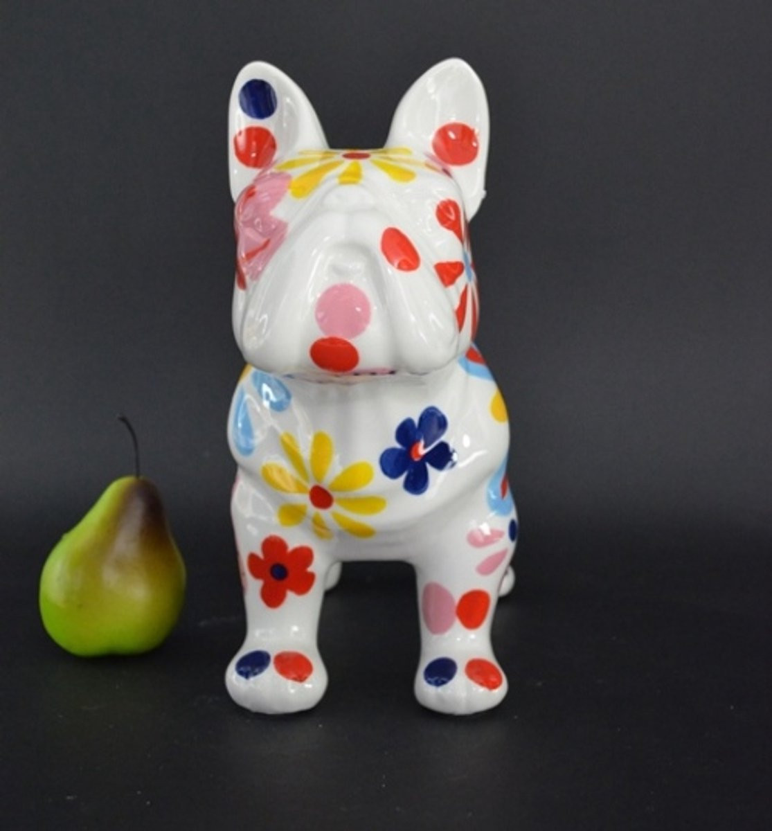 Pomme Pidou Decoratie Bulldog Jack Blossom Bliss White Large