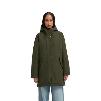 Outdoorjacke ELEMENT "Fishtail Parka", Damen, Gr. XS, grün (forest night), Obermaterial: 100% Polyester., Jacken Outdoorjacke