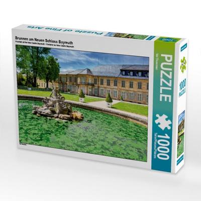 CALVENDO Puzzle Brunnen am Neuen Schloss Bayreuth | 1000 Teile Lege-Größe 64x48cm Foto-Puzzle für glückliche Stunden