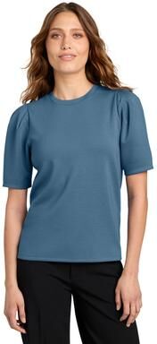 Mercer+Mettle MM1041 Women's Short Sleeve Lite Spacer Top in Harbor Blue size 3XL   Polyester Blend