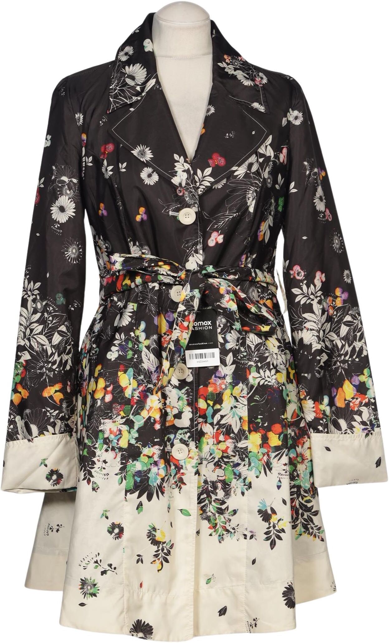 Desigual Damen Mantel, Mehrfarbig, Gr. EU 38, Synthetik - Second Hand