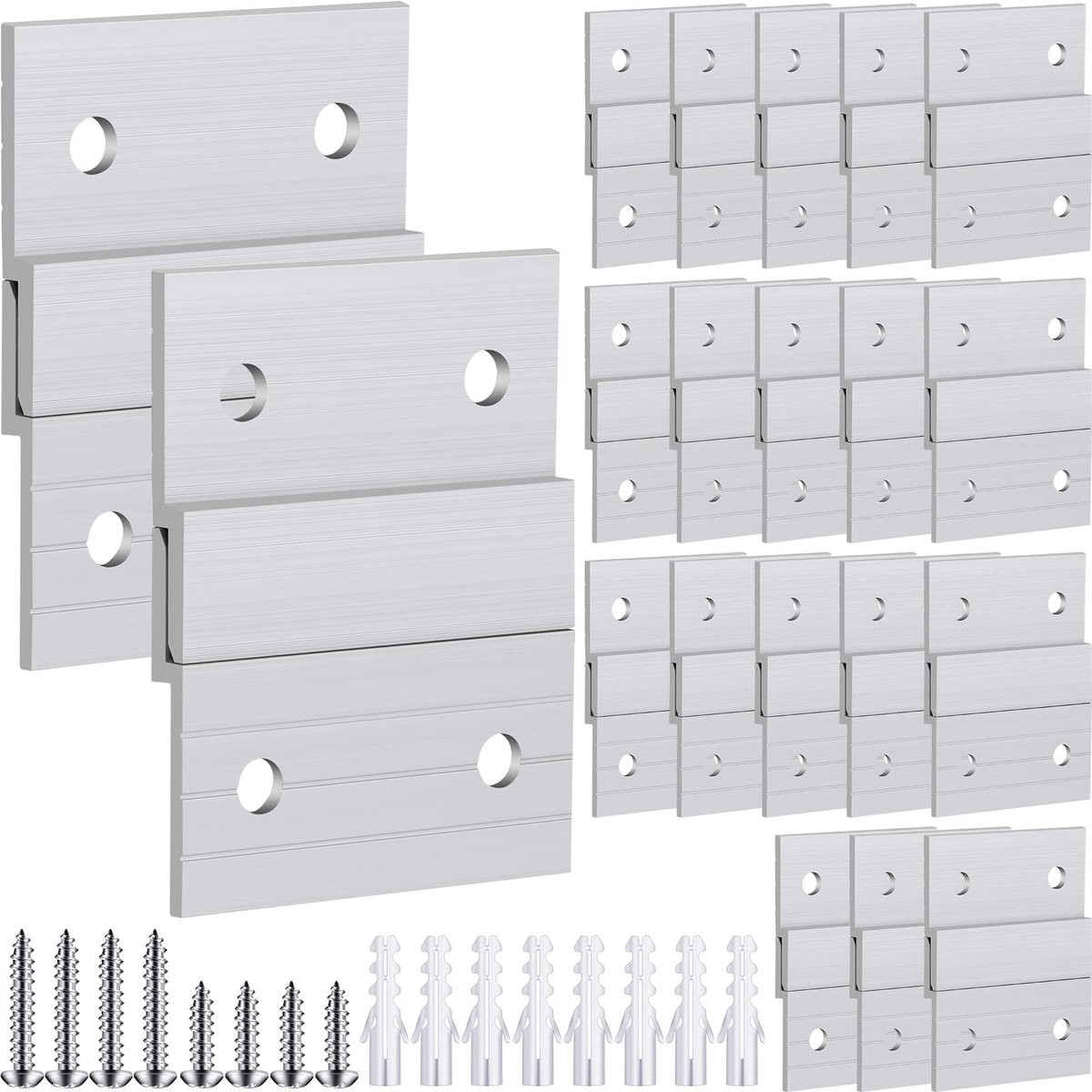 Omgoods Set van 40 Franse Cleat Fotohangers voor Muurmontage
