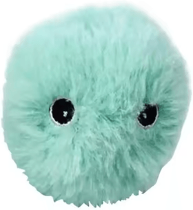 Inspire Picks Chirp Bounce Interactive Sound Cat Toy Balls Set plush Ball Blue