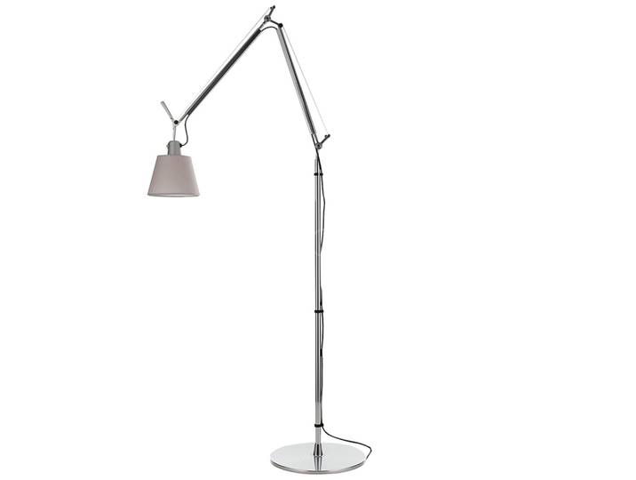ARTEMIDE lampadaire TOLOMEO BASCULANTE (Diffuseur en satin Ø 18 cm - Aluminium, acier)