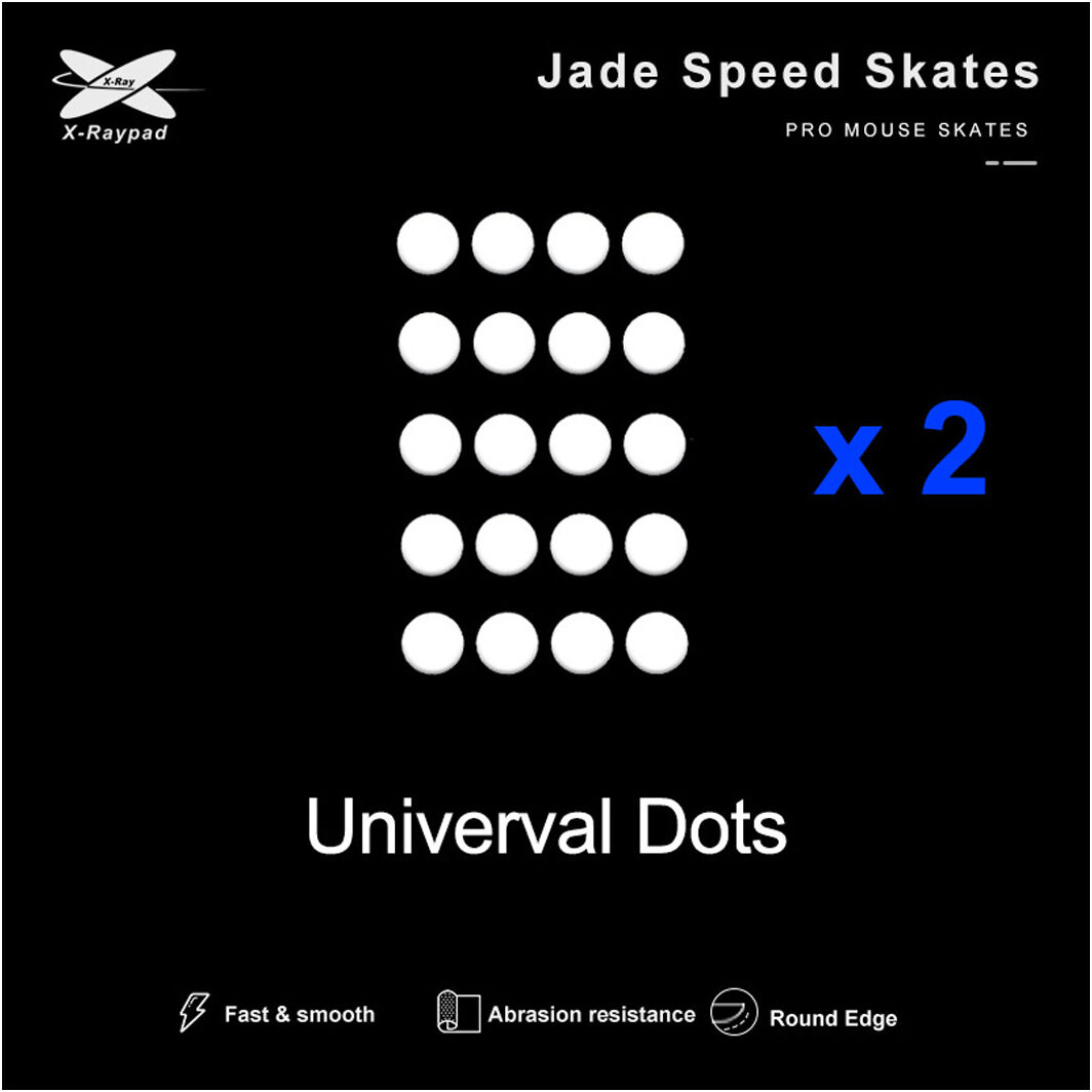 X-Raypad Jade Mouse Skates Universal 6.5mm Dots - 40pcs