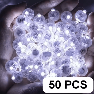 Inspire Picks Mini LED Balloon Lights Set Waterproof Party & Paper Lantern Lights (50 100pcs) white 50