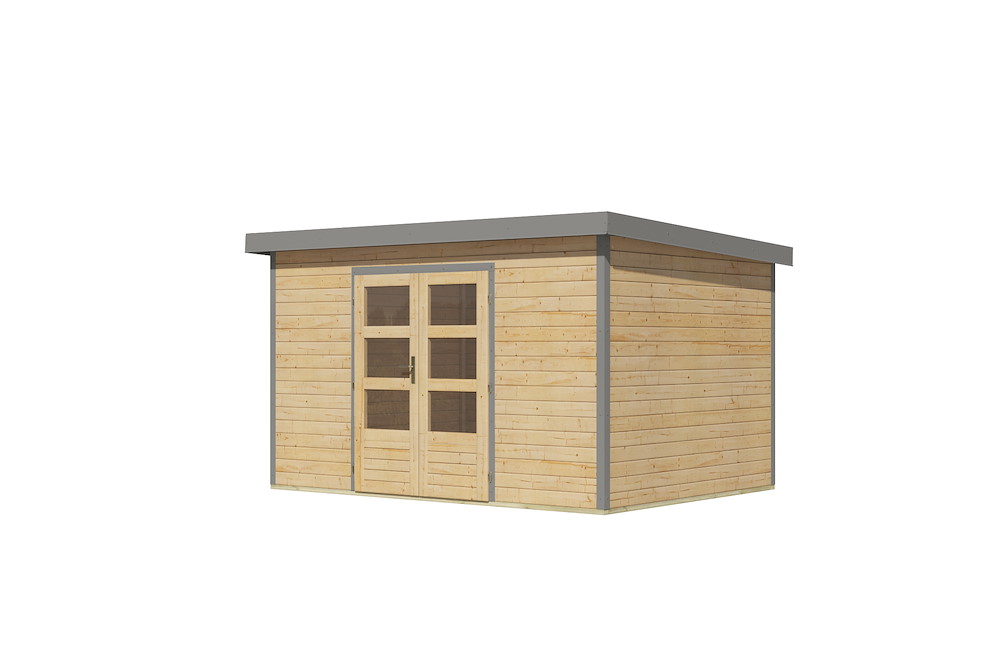 KARIBUHOLZT GH Pluto 7 A 364x244x230cm natur graualu 16988299