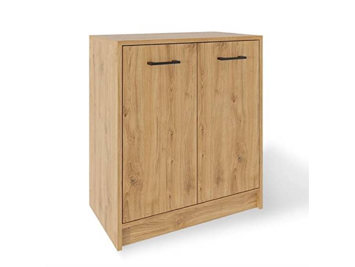MeblePitus Kommode Mit Türen - Sideboard Eiche Ohne Schubladen - Sideboard Büro 80x70x40 - Standschrank - Mehrzweckschrank Beistellschrank