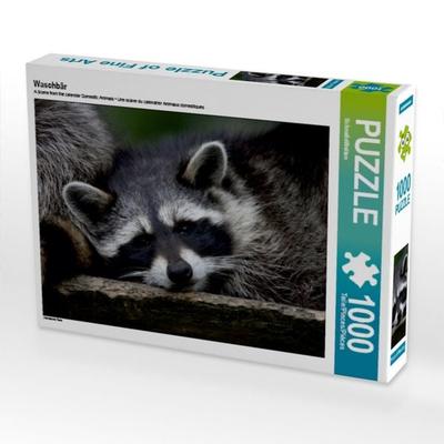 CALVENDO Puzzle Waschbär | 1000 Teile Lege-Größe 64x48cm Foto-Puzzle für glückliche Stunden