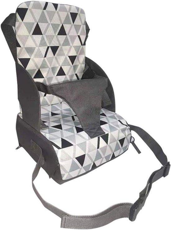 Allecto Plus Kinderstoelverhoger, inklapbare booster met textiel en schuim, Multicolor