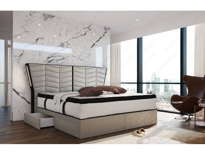 Boxspringbett Novara Stoff