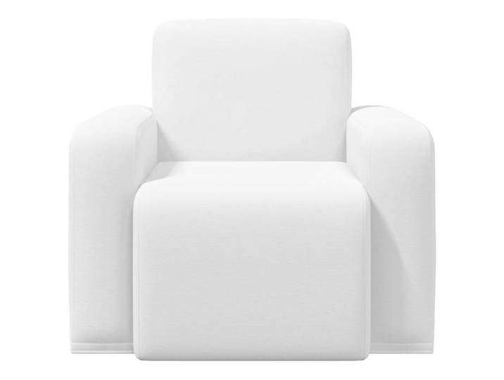 Blanc Chaise confortable LEMON Fauteuil Blanc Tissu Pour maison/bureau_18141