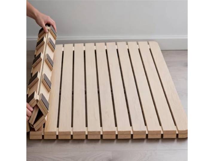 LSMDPT rollrost Klappbares Massivholz-Bettbrett, 150 190 200 cm Länge, Massivholz-Bettbrett Zur Matratzenunterstützung/Verhinderung des Durchhängens(L W 190 x 150 cm)