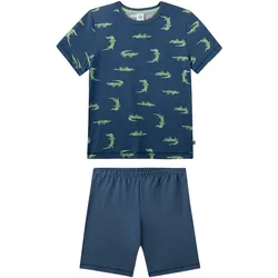 Pyjama kurz Krokodil Jungen Pyjama