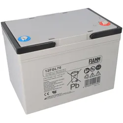 FIAMM 12FGL70 Longlife AGM Bleiakku 12V 70Ah M6-Innengewinde