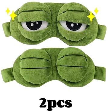 Inspire Essentials 3D Frog Sleep Mask Soft Eye Mask For Travel And Deep Sleep b