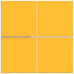 Hager WAN7020C16 Abdeckung für Taster, 2fach, A.x/C.x, saffron, matt