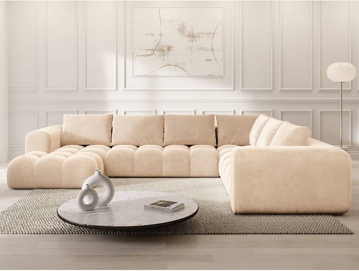 XXL Stoff Wohnlandschaft Casaluna U-Form