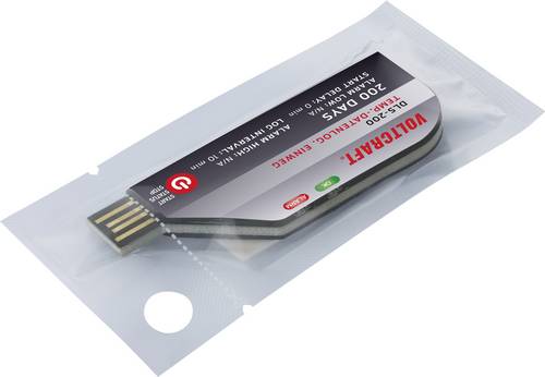 VOLTCRAFT VC-11576730 DLS-200 Temperatur-Datenlogger Messgröße Temperatur -30 bis 70°C Einwegdatenlogger, PDF Funktion