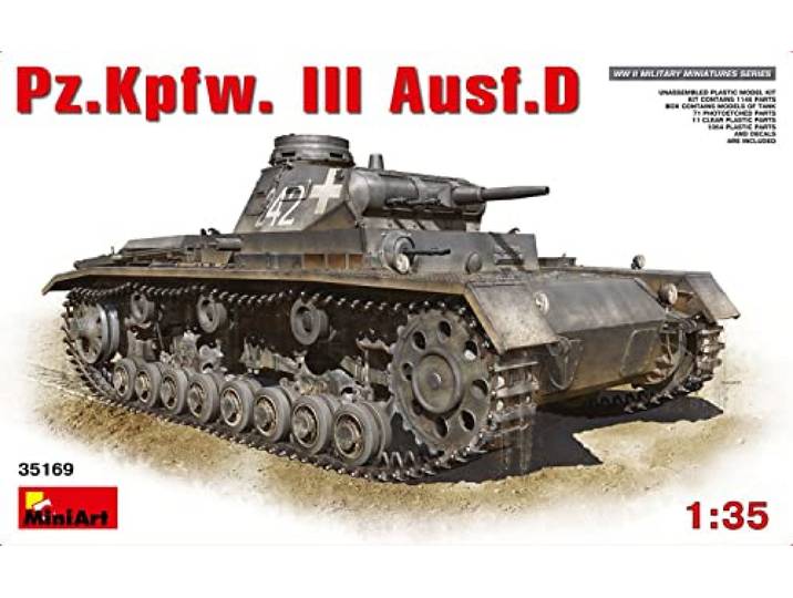 Miniart 1:35 Schaal Pz.Kpfw.III Ausf.D Plastic Model Kit