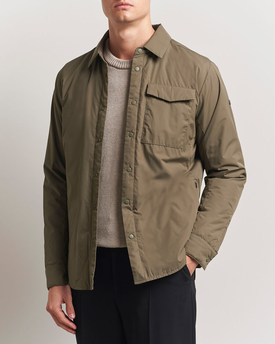 Scandinavian Edition Trip Water-Resistant Shirt Jacket Major Brown men M Brun