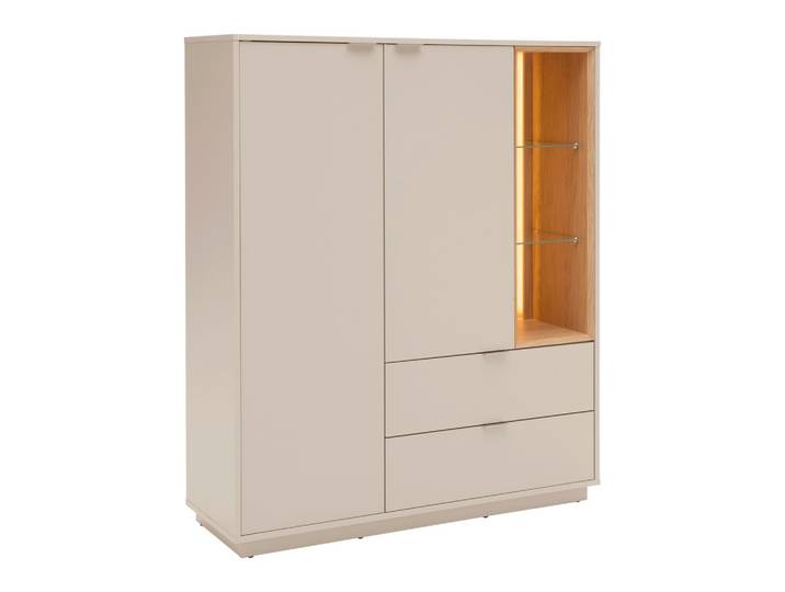 Highboard 116,4/141,6/40 cm Eichefarben, Kaschmir