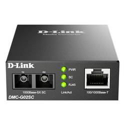 D-Link DMC-G02SC/B D-Link Gigabit Konverter DMC-G02SC/E, 10 Medienkonverter