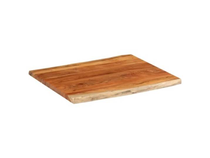 GFDWPUY Tischplatte 110x80x3,8cm Rechteckig Massivholz Akazie Baumkante Rustikale Naturkante, Vielseitig für Bartisch, Beistelltisch, Einfache Reinigung