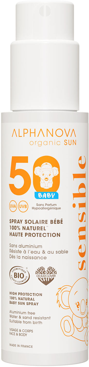 ALPHANOVA Organic Sun Natural Baby Sun Spray SPF50 100g