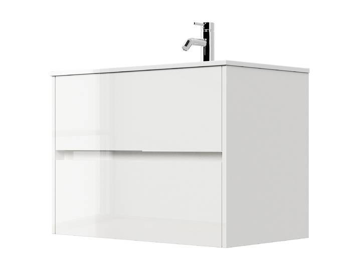 Meuble vasque Limes 81cm Blanc/Blanc brillant