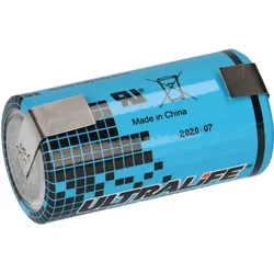 Ultralife UHE-ER26500 bobbin cell U-Lötfahne - C Rundzelle Lithium-Thionylchlorid 3,6V 9000mAh LS26500