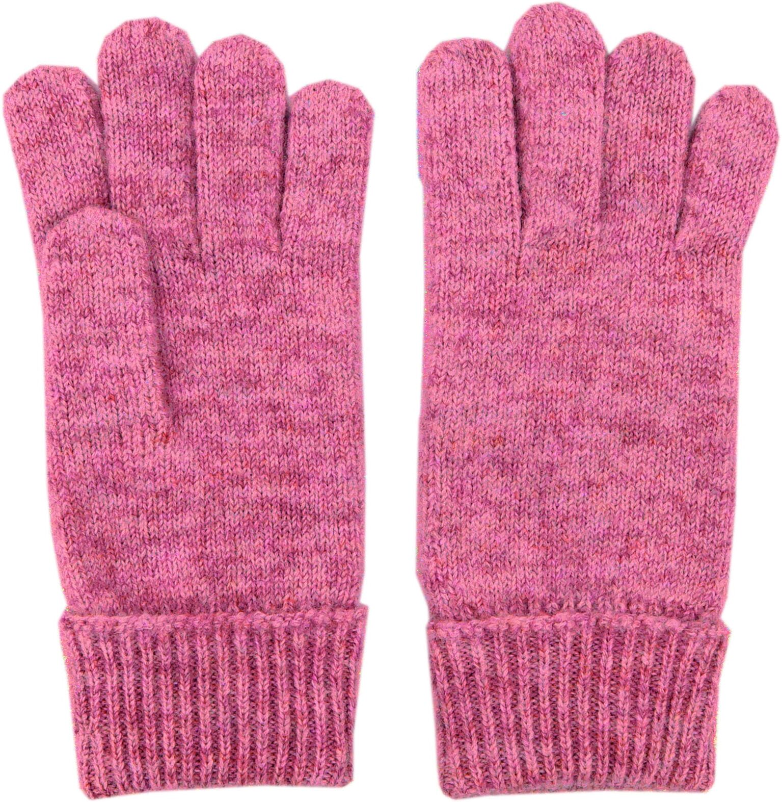 Strickhandschuhe MAXIMO, Jungen, Gr. 6/7, sun pink, Strick, Materialmix, unifarben, Handschuhe Strickhandschuhe, Fingerhandschuhe, extra lange Strickbündchen, unifarben sun pink 6/7