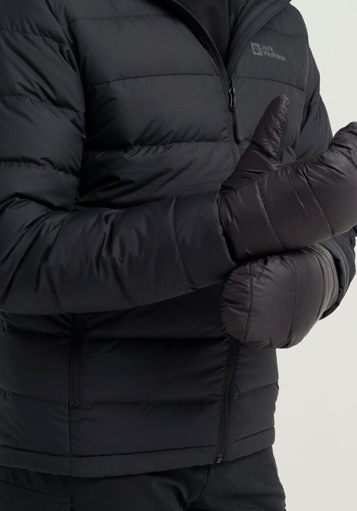 Fäustlinge JACK WOLFSKIN "URBAN MITTEN", Damen, Gr. S, schwarz, Materialmix, Handschuhe Fäustlinge, Winter-Fäustlinge, warm, winddicht