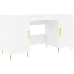 vidaXL Schreibtisch Weiß 140x50x75 cm Holzwerkstoff