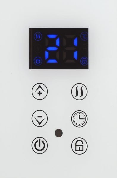 Concept KS4000 Elektrische keramische verwarming met ventilator, IP24, Wit, Glas