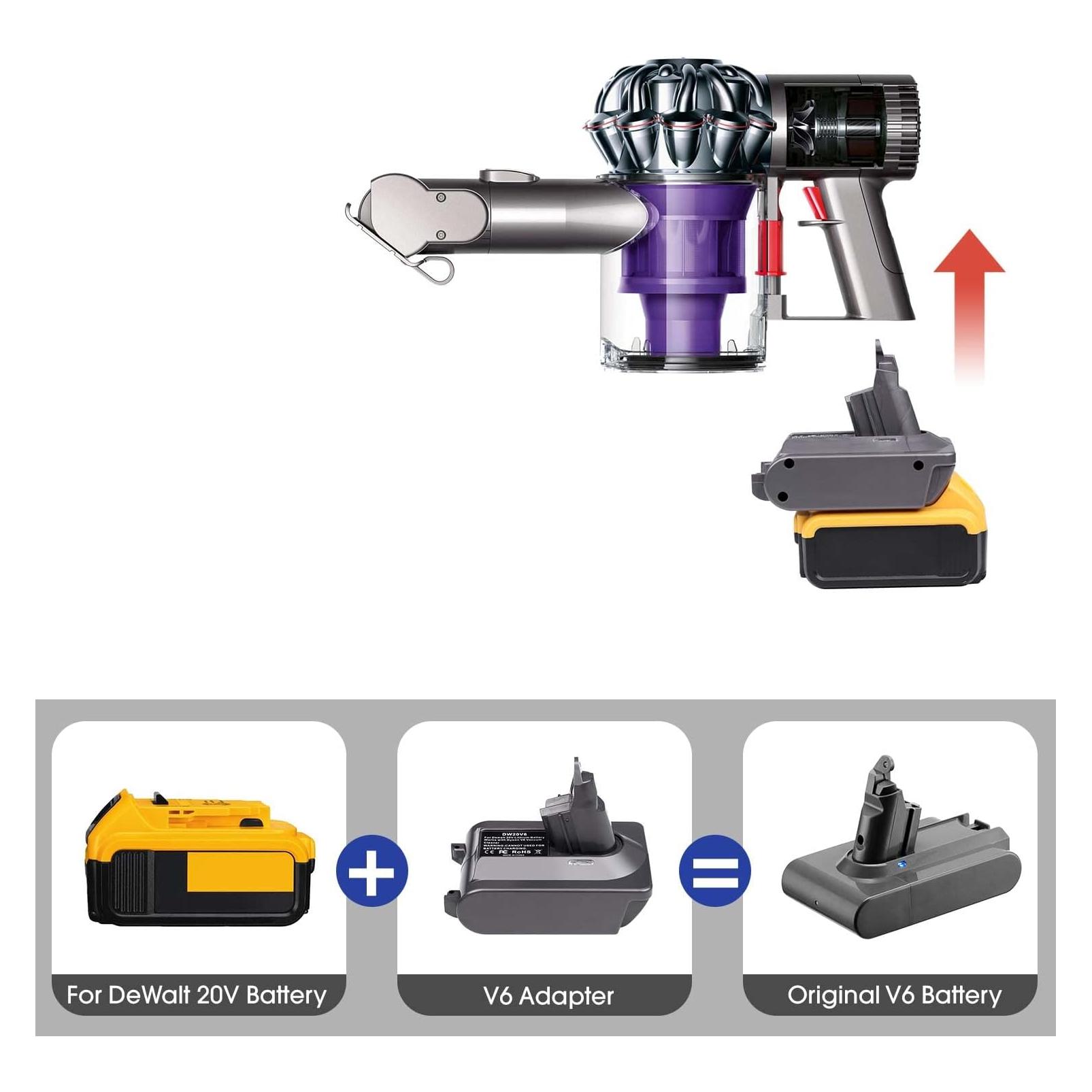 Japcell Dewalt 18V Akku-Adapter für Dyson V6 (JAPCELL)