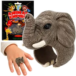 Ring auf der Hand Lerntiere Elefant