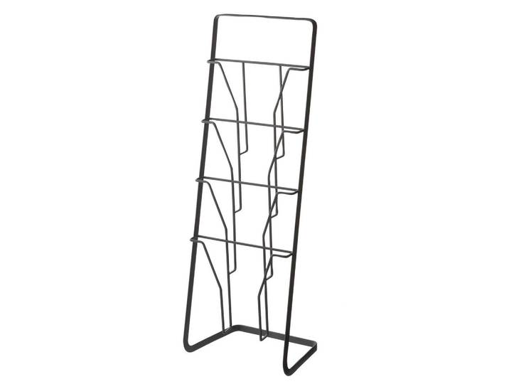 Universalablage, Schwarz, Metall, 18x71x24 cm, Ordnen & Aufbewahren, Zeitungsständer