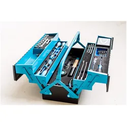 Hazet, Werkzeugkoffer, Metall-Werkzeugkasten ∙ mit Sortiment 190/79 ∙ 0,5 x 2,8 - 1,2 x 6,5 ∙ 2 - 22 ∙ PH1 - PH3 ∙ P... (79 Teile)