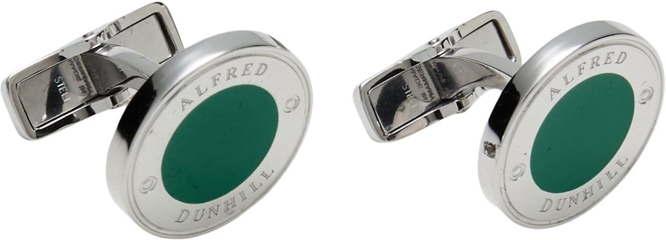 Dunhill Gemelos y Pasador Hombre Verde -- Hombre