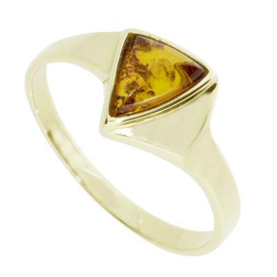 Fingerring OSTSEE-SCHMUCK "- Malou - Gold 333/000 - Bernstein" Gr. 56, gold (gold 333, goldfarben, gelb), Fingerringe, Damen, 56, Fingerring