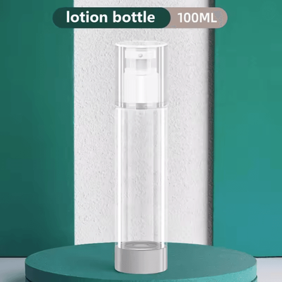 Inspire Essentials Clear Airless Pump Bottle Travel Size Cosmetic Cream Dispenser j 2pcs