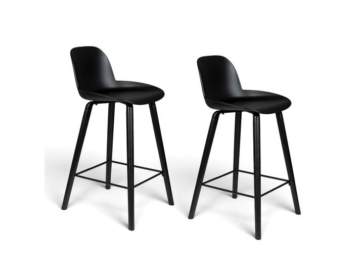Theken Hocker Albert Kuip All Black, Schwarz, Neu, Tresenhocker - Praktisch & Komfortabel
