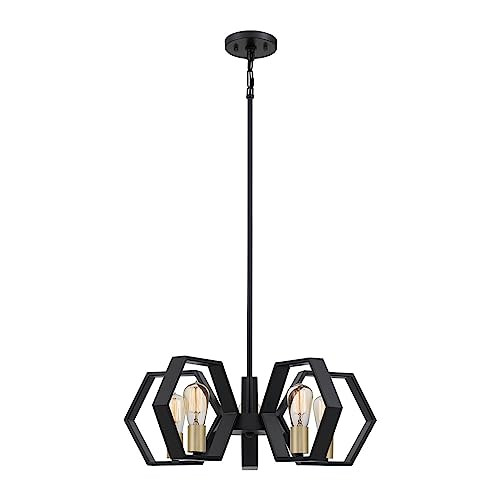 Elstead Lighting Bismarck Hanglamp - Zwart - Industrieel Design