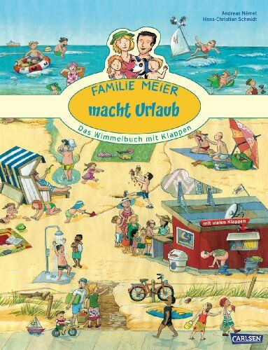 Hans-Christian Schmidt - Familie Meier macht Urlaub: Das Wimmelbuch mit Klappen - Preis vom 30.09.2026 09:01:18 h