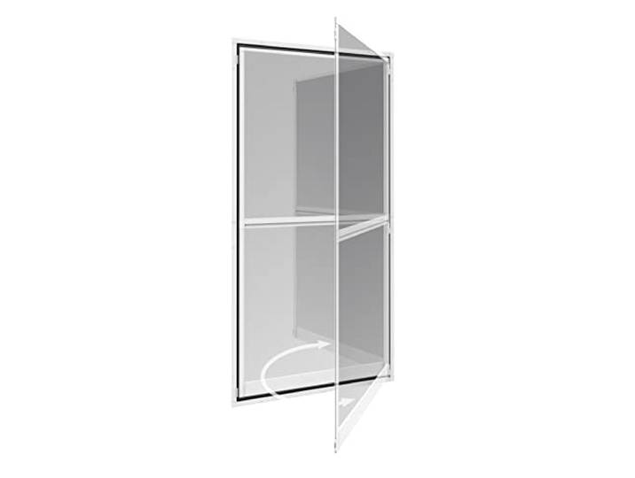 Windhager Fliegengitter Pendeltür mit Alu-Rahmen, 100 x 210 cm, ohne Bohren