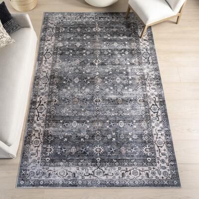Nuloom Rania SplashGuard Medallion Machine Washable Area Rug