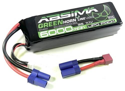 Absima Modellbau-Akkupack (LiPo) 11.1V 6000 mAh Zellen-Zahl: 3 50 C Stick EC5 Stecker