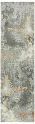 NAVATEXTURA Radiant Neutral Abstract Hand Carved Wool Blend Area Rug